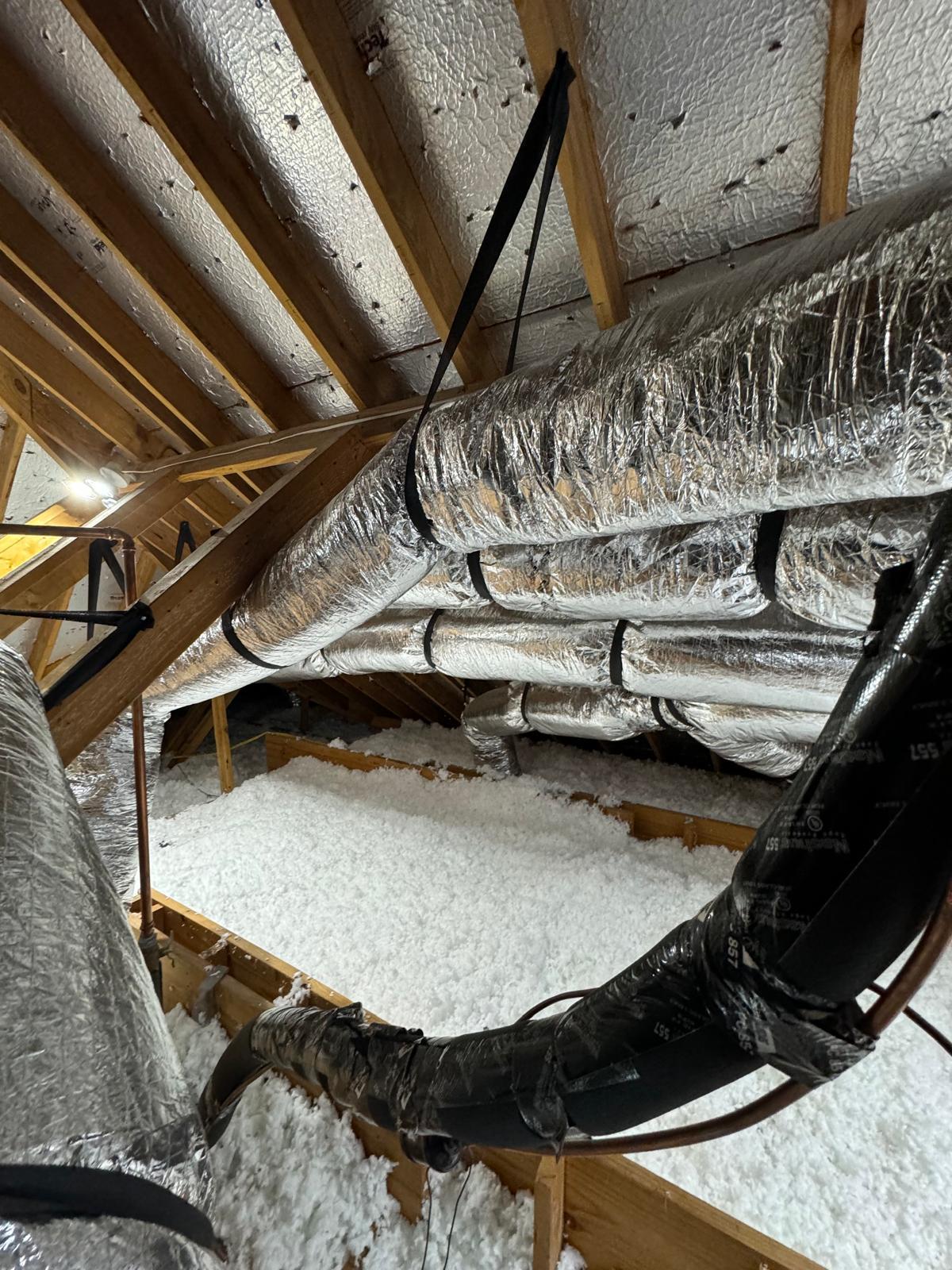 Ductwork - attic hvac duct insulation houston tx